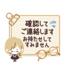 モノトーンGirlyちゃん・Work（個別スタンプ：31）
