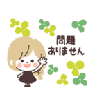 モノトーンGirlyちゃん・Work（個別スタンプ：32）