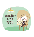 モノトーンGirlyちゃん・Work（個別スタンプ：34）