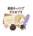 モノトーンGirlyちゃん・Work（個別スタンプ：35）