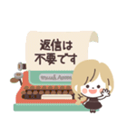 モノトーンGirlyちゃん・Work（個別スタンプ：36）