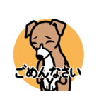 【レッド2】1年中使える♡パピーイタグレ（個別スタンプ：7）