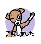 【レッド2】1年中使える♡パピーイタグレ（個別スタンプ：10）