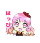 ぴんくの女の子「なでしこさん」（個別スタンプ：3）