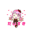 ぴんくの女の子「なでしこさん」（個別スタンプ：7）