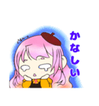 ぴんくの女の子「なでしこさん」（個別スタンプ：12）
