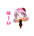ぴんくの女の子「なでしこさん」（個別スタンプ：13）