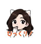 ねこおねえさんのスタンプ（個別スタンプ：15）