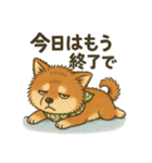 やさぐれ柴犬＆豆柴 - 気分スタンプ（個別スタンプ：7）