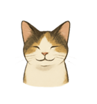 三毛猫の表情図鑑（個別スタンプ：5）