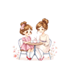 母の日スタンプ｜ママと女の子（個別スタンプ：23）