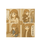 4コマ漫画でスタンプ（個別スタンプ：5）