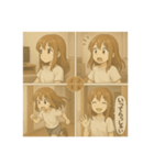 4コマ漫画でスタンプ（個別スタンプ：6）