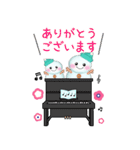 【ピアノと音楽】BIG雪だるまの年末年始（個別スタンプ：7）