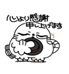 真面目モードの剽軽シロフクロウ9【敬語】（個別スタンプ：25）