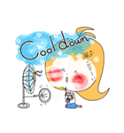 くじらこさんのハルハル(夏)（個別スタンプ：15）