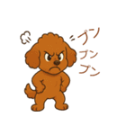 かわいい プードル犬 いぬ（個別スタンプ：8）