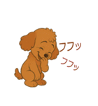 かわいい プードル犬 いぬ（個別スタンプ：11）