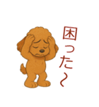 かわいい プードル犬 いぬ（個別スタンプ：20）