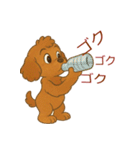かわいい プードル犬 いぬ（個別スタンプ：22）