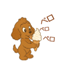 かわいい プードル犬 いぬ（個別スタンプ：23）