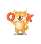 動く！丁寧な柴犬（個別スタンプ：3）