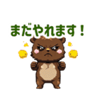 ドットくま蔵の日常スタンプ（個別スタンプ：40）