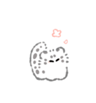うごく！ユキヒョウのふわふわスタンプ（個別スタンプ：5）