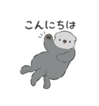【敬語】シンプルラッコ（個別スタンプ：26）