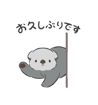 【敬語】シンプルラッコ（個別スタンプ：36）