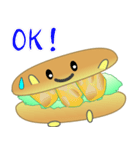 nobobi シャイなバーガー（個別スタンプ：3）