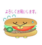 nobobi シャイなバーガー（個別スタンプ：10）