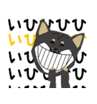 黒柴犬のポップアップスタンプ（個別スタンプ：7）