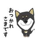 黒柴犬のポップアップスタンプ（個別スタンプ：10）