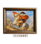 プードルの印象派風名画で日常会話（個別スタンプ：17）
