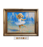 プードルの印象派風名画で日常会話（個別スタンプ：24）