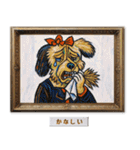 プードルの印象派風名画で日常会話（個別スタンプ：32）