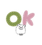 【動く】白モフのおともだち敬語（個別スタンプ：1）