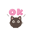 動く！ゆるカワ♪クロときどきミケ【敬語】（個別スタンプ：3）