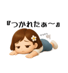 毎日使える女の子♡ちび花ちゃん（個別スタンプ：27）