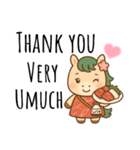 馬刺し大好きウマミちゃん。（個別スタンプ：5）