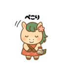 馬刺し大好きウマミちゃん。（個別スタンプ：14）