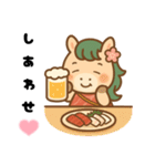 馬刺し大好きウマミちゃん。（個別スタンプ：18）