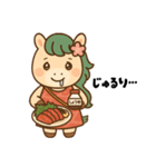 馬刺し大好きウマミちゃん。（個別スタンプ：35）