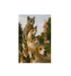 3匹の猫と時々犬（個別スタンプ：17）