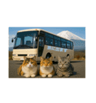 3匹の猫と時々犬（個別スタンプ：22）