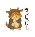 めるんど、干支コスプレでダジャレ（個別スタンプ：2）