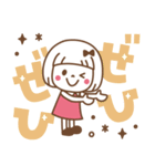 敬語♡おかっぱちゃん（個別スタンプ：9）
