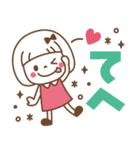 敬語♡おかっぱちゃん（個別スタンプ：10）
