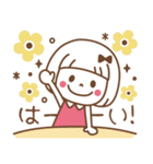 敬語♡おかっぱちゃん（個別スタンプ：11）